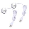 Display Spotlight Round USB Plug in Small LED Showcase Lamp with 4.2ft Cable for Jewelry Cabinet Cupboard Shelf 5V