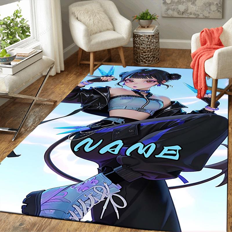 Custom 1Pc Name Tiger'S Guardian Rug Office Carpet Indoor Outdoor Entrance Doormat Nonslip Soft And Comfortable Living Room D2915167