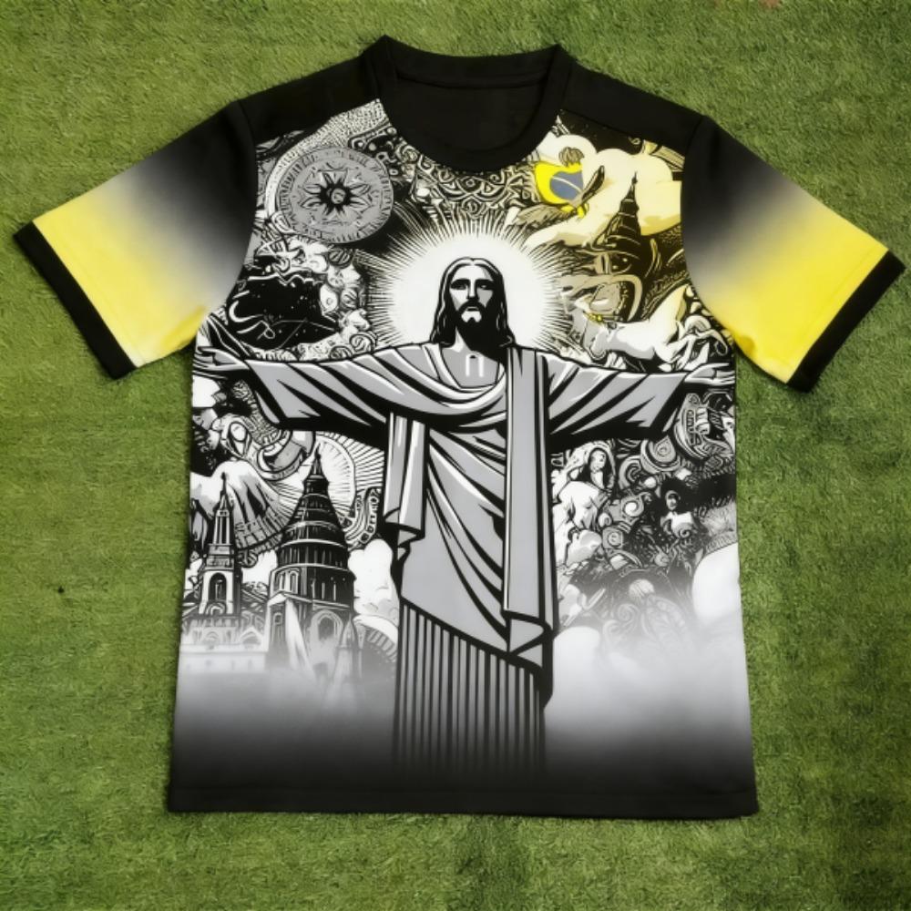 Summer Funny JESUS Europe America Printed Men's T-shirt Summer Casual Outdoor Men's Short Sleeved Tees Top Pullover Women's Clothing