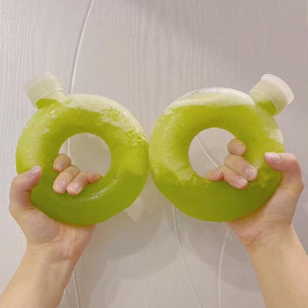 Милая герметичная бутылка для воды в форме пончика для детей - 500 мл/350 мл