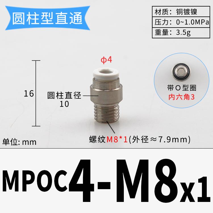 PC M3/4/5/6/8 1/8" 1/4" 3/8" BSP x 3 4 6 8 10 мм Трубка Латунь Пневматические Фитинги Быстроразъемное Соединение Для Цилиндра Компрессора