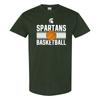 Баскетбольная сетка Michigan State Spartans - Спортивная футболка в командных цветах - Лесной