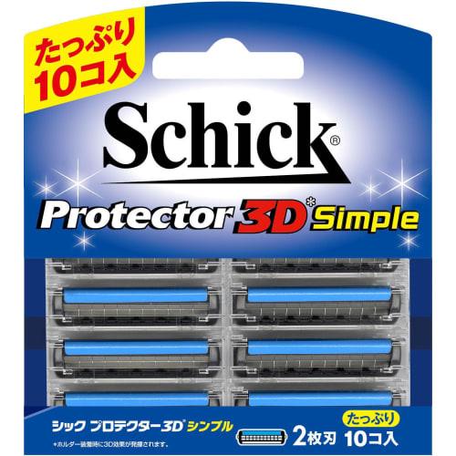 Schick Протектор 3D Простое сменное лезвие (10 кусочков)