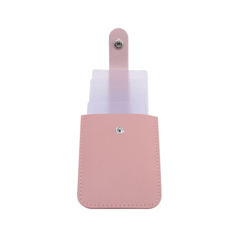 Выдвижной держатель для карт из искусственной кожи. Держатель для удостоверения личности. Каскадный скрытый выдвижной футляр для карт. Органайзер. Держатель для карт с пряжкой. Унисекс.