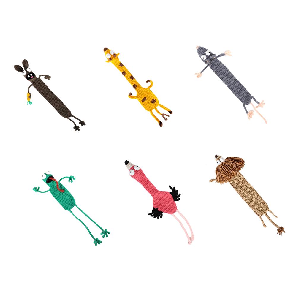 Вязаные крючком закладки с животными, вязаные вручную закладки, рождественские чулки, подарок для чтения ребенку, студенту, любителю книг