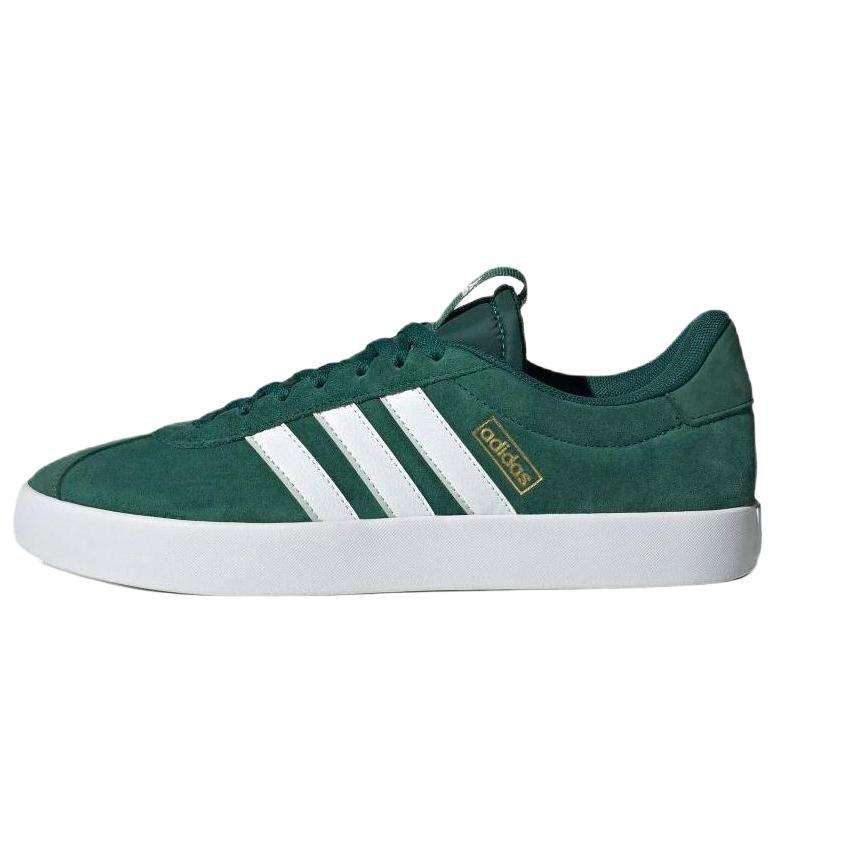 adidas VL COURT 3.0 811 Производство, Винтажная Кожаная Низкая Скейтбордическая Обувь Унисекс Зелено-Коричневая ID6284(Команда80-)