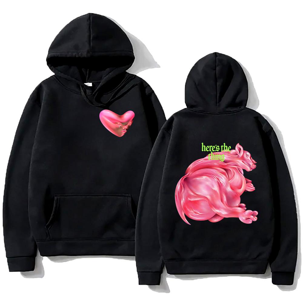 Fontaines DC Here's The Thing Hoodie New Creative Sweatshirt Fashion Two Sides Print Clothing Unisex High Street Sportswear Hoody