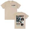 Rapper CLARENT Album 2026 Tour Graphics T Shirt Unisexs Clothing Hip Hop Retro Trending Tshirts Unisex Short Sleeve Loose Tshirt