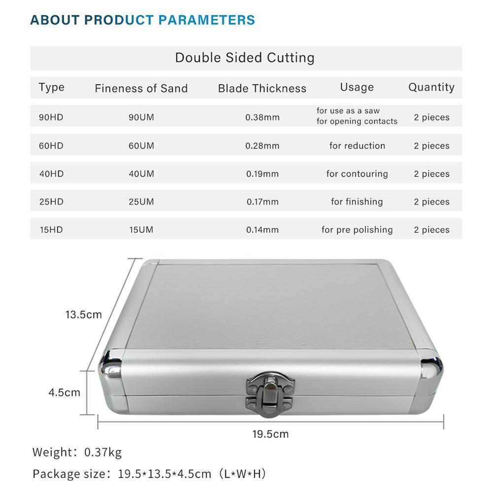 Niceden Сокращение межзубной эмали IPR Contra Angle 4:1 Наконечник Калибр Измерение Зубного Зазора Возвратно-Поступательный Ортодонтический