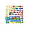 CozyBomBTM Магнитный набор игры-рыбалки | Игры с водой - Ванна - Бассейн - Включает удочку и сачок | Плавающие рыбы и морские обитатели | Для детей от 3 до 8 лет