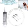 Refrigerator Drain Hole Clog Remover Flexible Water Outlet Cleaner Reusable Kitchen Fridge Syringe Hose Unblocker for Home Clean