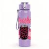 1PC Refreshing Drink Cup Design 750ml Color Plastic Sports Water Bottle Leakproof Flip Straw Lid Suitable for Sports Office Home Use