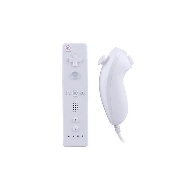 Gamepad - PEGA - Wiimote with Nunchuk and Motion Plus Integrated - Wireless - White - Pack of 2