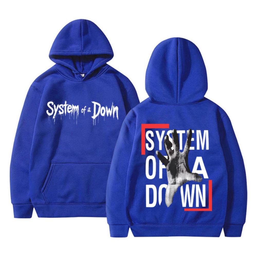 Худи с двусторонним принтом System Of A Down Мужское Женское Рок Винтажный Флисовая Толстовка Мужская 90-е Альтернативный Металл Мерч