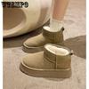 Female Thick Soled Anti-skid Snow Boots Women Winter Solid Color Large Size Non-slip Warm Cotton Boots