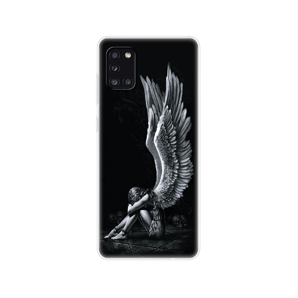 Силиконовый чехол для Samsung Galaxy A31, Мягкая задняя крышка из ТПУ для телефона Samsung A31 A 31 SM-A315F, защитный чехол 6,4 дюйма, бампер