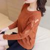 Autumn Women's Knitwear Long Sleeve Loose Short Round Neck Pullover Sweater Thin Bottoming Shirt