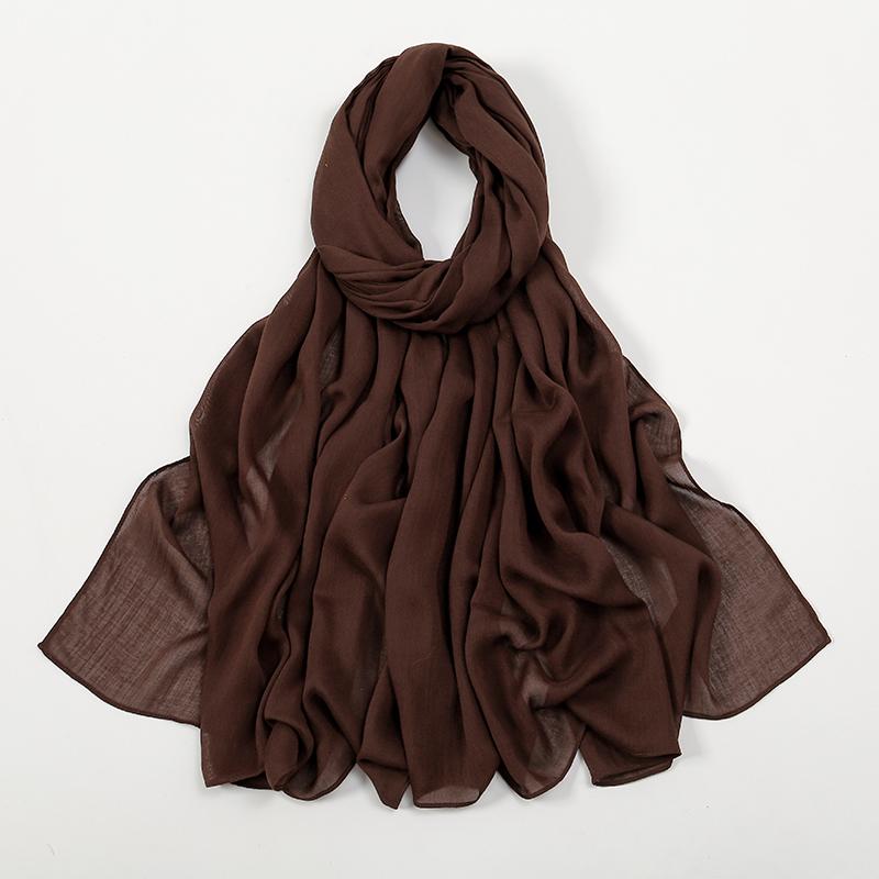 Solid Cotton Modal Hijab For Women Muslim Scarf Big Size Shawls Foulard Islam Head Wraps Headscarves Ramadan Scarves 190*85cm