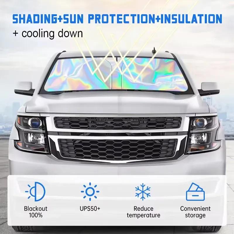 Car Windshield Sun Shade UV Reflective Sun Visor Protection Cover For Ford Mustang S197 S550 S650 2005-2026