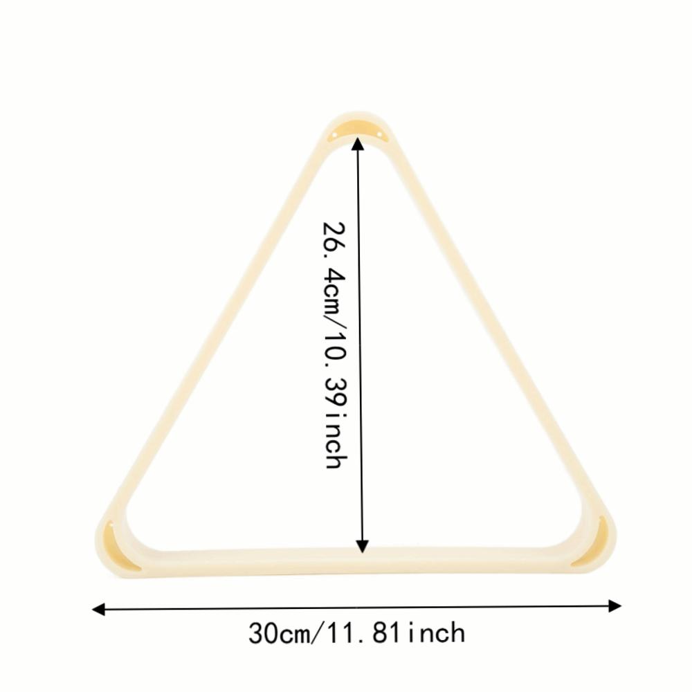 2pcs Strong Build Snooker Triangle Rack White Color Billiard Ball Frame For Snooker Game