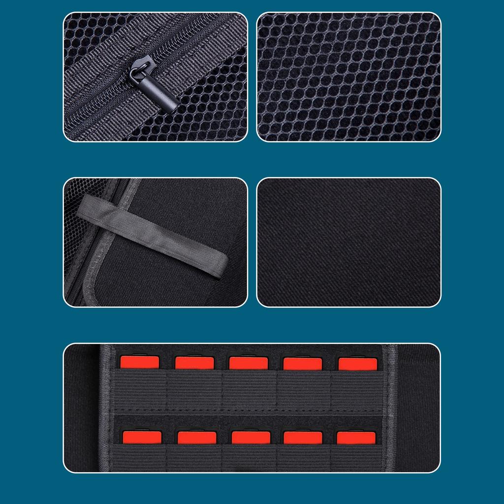 Чехол для переноски Claw, большой защитный дорожный жесткий чехол, сумка для хранения с игровыми картриджами и органайзерами для зарядного кабеля