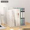 Large Metal Desk Organizer: File Rack & Bookshelf for Office Supplies