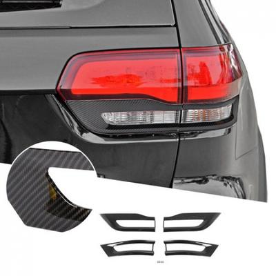 4 шт. Накладка-рамка на задний фонарь для Jeep Grand Cherokee 2014+ Углеродное волокно