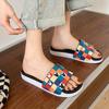 Домашние тапочки для женщин, удобные модные сандалии на плоской подошве, женские, летние, новинка 2024 года, повседневные, для дома, милые, женские, популярные