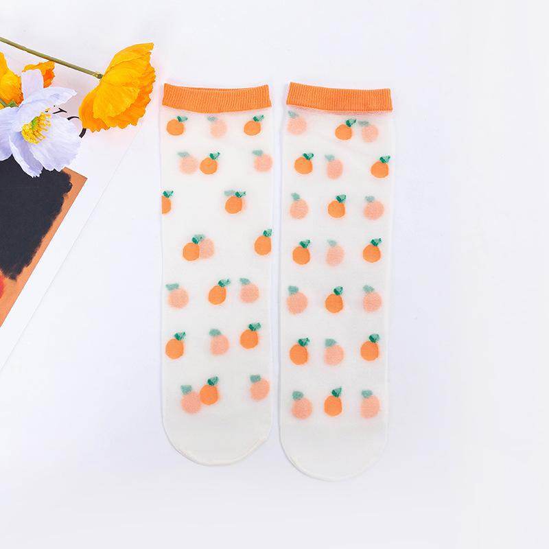 Children's Spring/Summer Thin Mid-Tube Socks – Breathable, Sweat-Absorbent, Anti-Mosquito Stockings for Girls