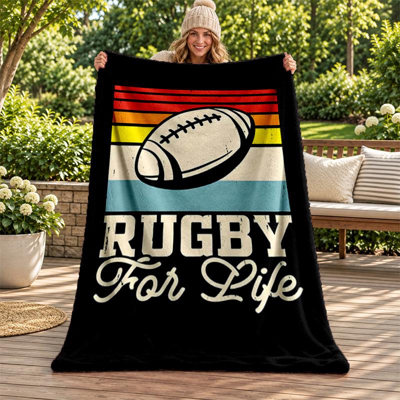 England rugby blanket Flannel Blanket Soft Cozy Plush Throw for Sofa Bed Lightweight Home Decoration Gifts for Christmas various holidays