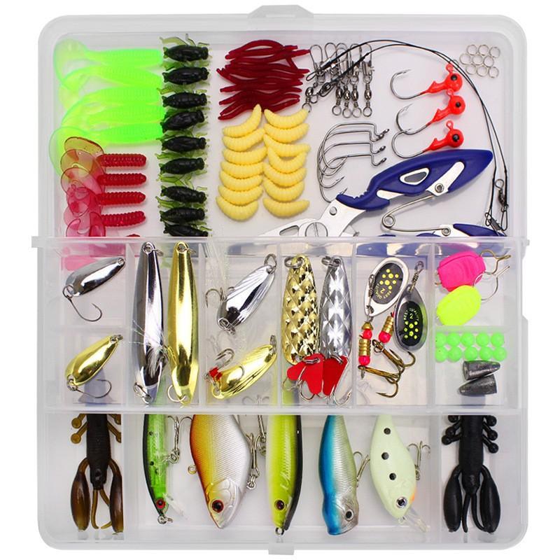 Wehe Beginner Fishing Lure Kit Full Water Column Soft Plastic Baits Set Freshwater Saltwater Bass Pike