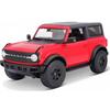Miniatures Montées - Ford Bronco Wildtrak Rouge 1/18 Maisto