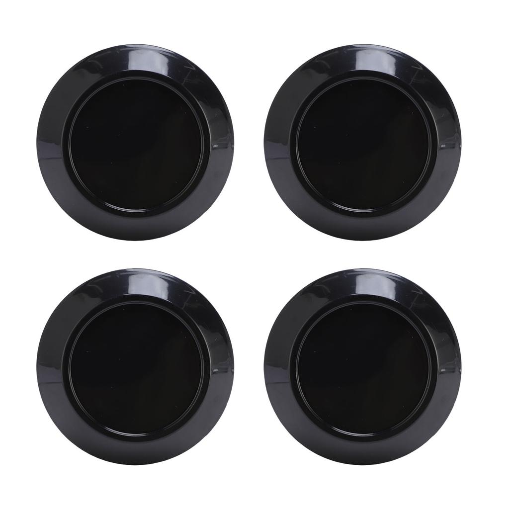 4 шт. Колпаки на центр колеса Отличная герметизация Изысканный АБС Защелкивающиеся Колпаки на центр ступицы колеса 76 мм Внешний диаметр Черный