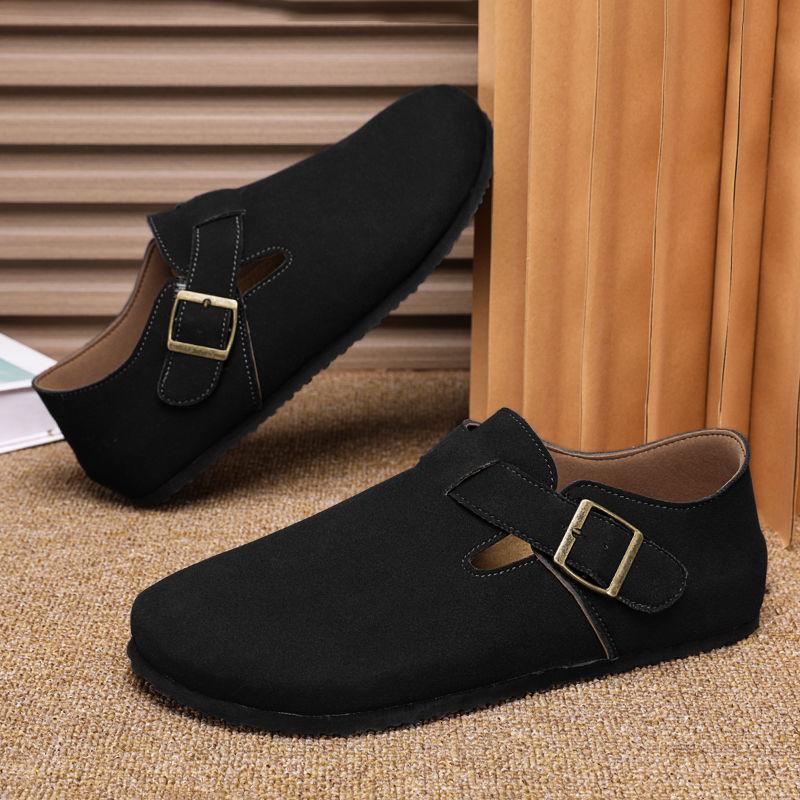 Мужские биркенштоки 2025 осень новая модная универсальная обувь-шлепанцы Doudou дышащая дезодорирующая низкие кеды для повседневной носки