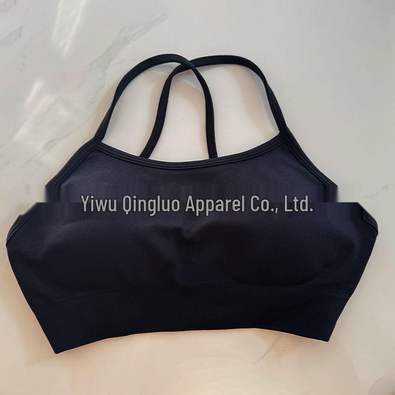 DFYNE Бесшовный нейлон-спандекс спортивный бюстгальтер с перекрещенной спинкой для женщин