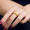 Stunning Gold Plated Brass Adjustable Butterfly Bow Ring For Women Perfect For Spring Fashion