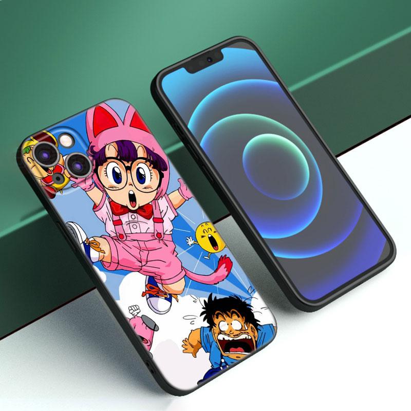 Чехол для телефона Dr Slump Arale Anime для Apple iPhone 12 13 Mini 11 14 15 Pro Max 7 8 Plus X XR XS SE 2020 2022 черный силиконовый чехол