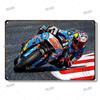 F1 Motorcycle Racing Vintage Metal Poster Racer Athlete Retro Tin Sign Auto Club Wall Art Decoration Plaque Home Decor Aesthetic