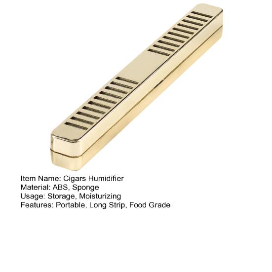 Увлажнитель для сигар с мягкой губкой, длинная пластиковая коробка с полосками, дышащий, увлажняющий, портативный хьюмидор для сигар, коробка с полосками для домашнего использования