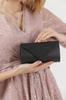 Women's Stylish and Useful Evening Dress Bag Black Soft Glitter Evening Bag