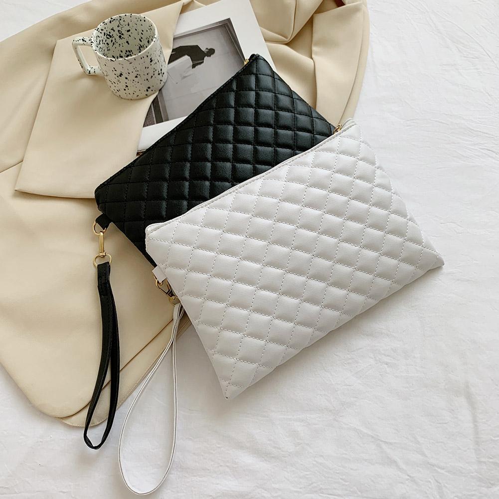 Сумки-конверты с ромбовидной решеткой и вышивкой, женский клатч из искусственной кожи, женские повседневные сумки, вечерняя сумка-тоут