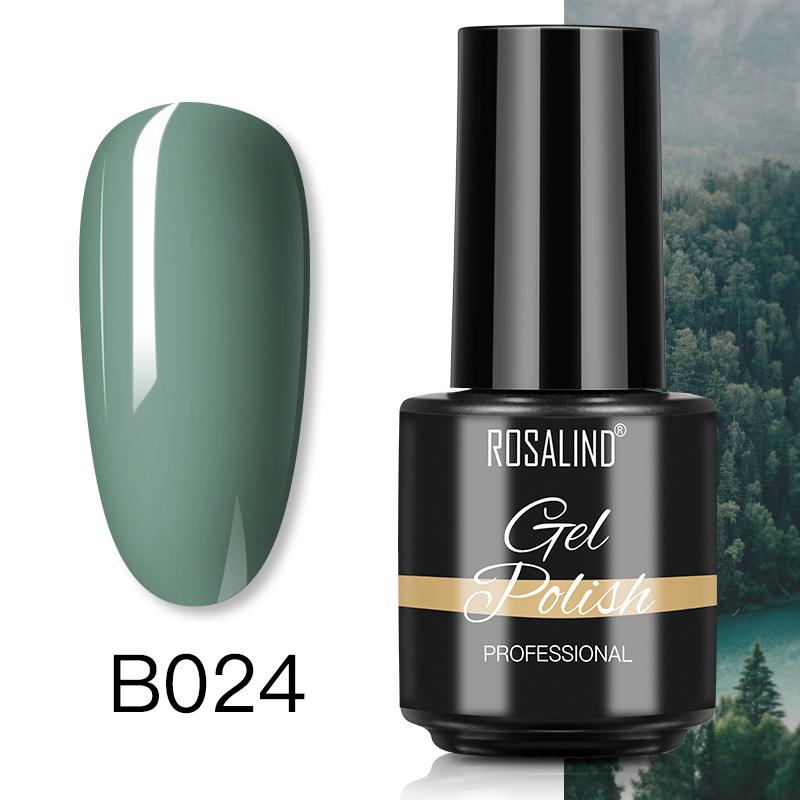 ROSALIND 7ml Soak Off Гель-лак яркий для дизайна ногтей LED / УФ-лампа
