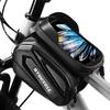 YEEFAIRY Bicycle Road Smartphone Top Tube Frame Waterproof EVA Phone Saddle Compatible with and Under TPU Suitable for Cross Bikes Bag, Bike, Holder,