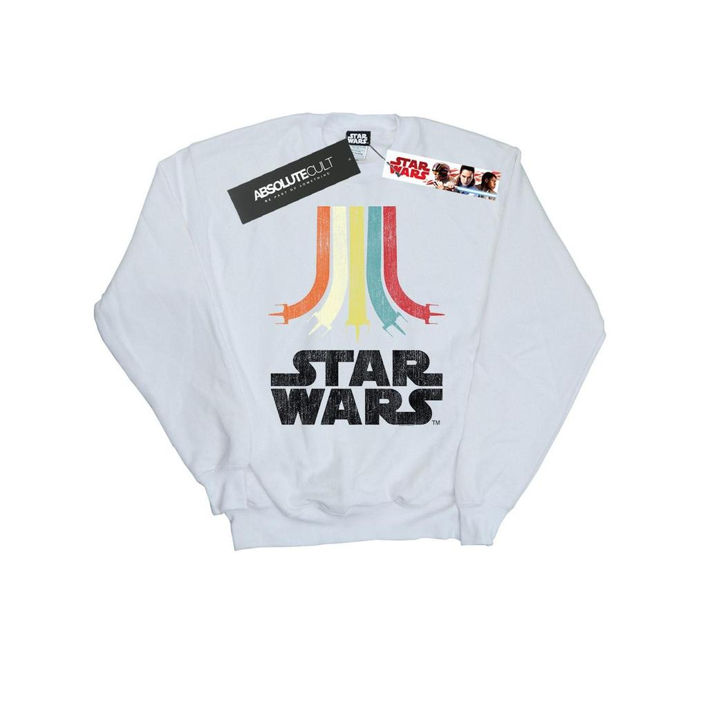 STAR WARS Womens/Ladies Retro Rainbow Sweatshirt
