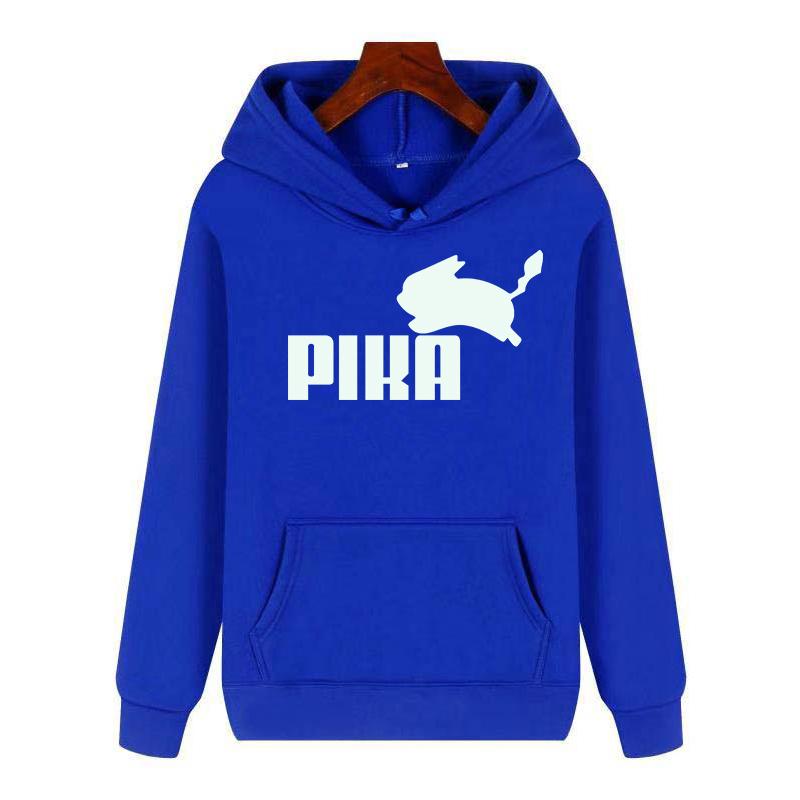 Women Hoodies Japanese Anime Pika  Harajuku Pullover Black White Sweatshirt Spring Autumn Women Casual Streetwear Hoody