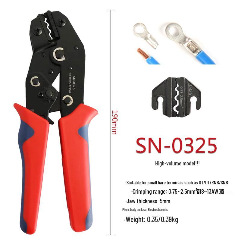 SN Multi-Function Ratchet Crimping Pliers for Spring and Bare Terminals