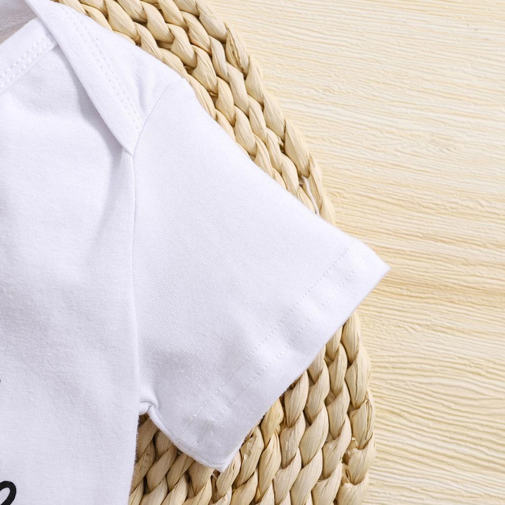 3-18 месяцев Детский комбинезон с принтом «Папина дочка» из хлопка, белый комбинезон с короткими рукавами