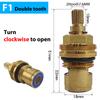 Faucet Pcs 2 12" Cartridge Water Mixer Inner Tap Bsp Disc Valve Quarter Turn