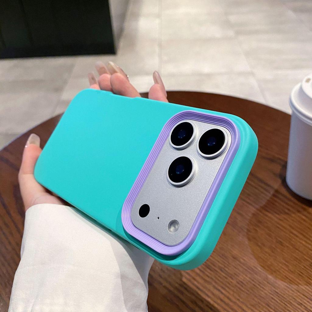Чехол-бампер 3-в-1 из жидкого силикона, защищенный от падений, для iPhone 17 Pro Max, с ощущением кожи, для моделей 14/15/16 Pro.