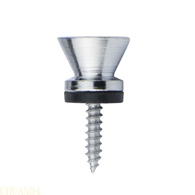 A1A2 4Pcs Metal Heavys Duty Guitar Strap Lock End Pin Replacement Guitar Straplock Button Tail Pin Strap Retainer